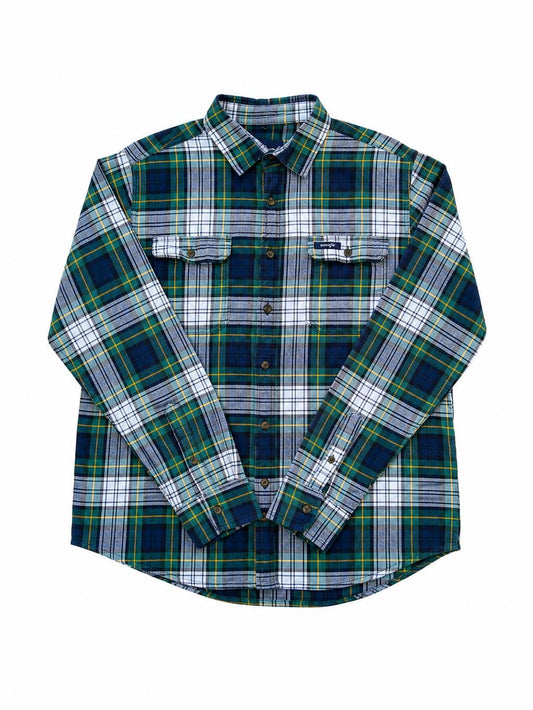 Chemise Wrangler à carreaux de seconde main pliés en parfaite condition Grade A pour revendeurs.