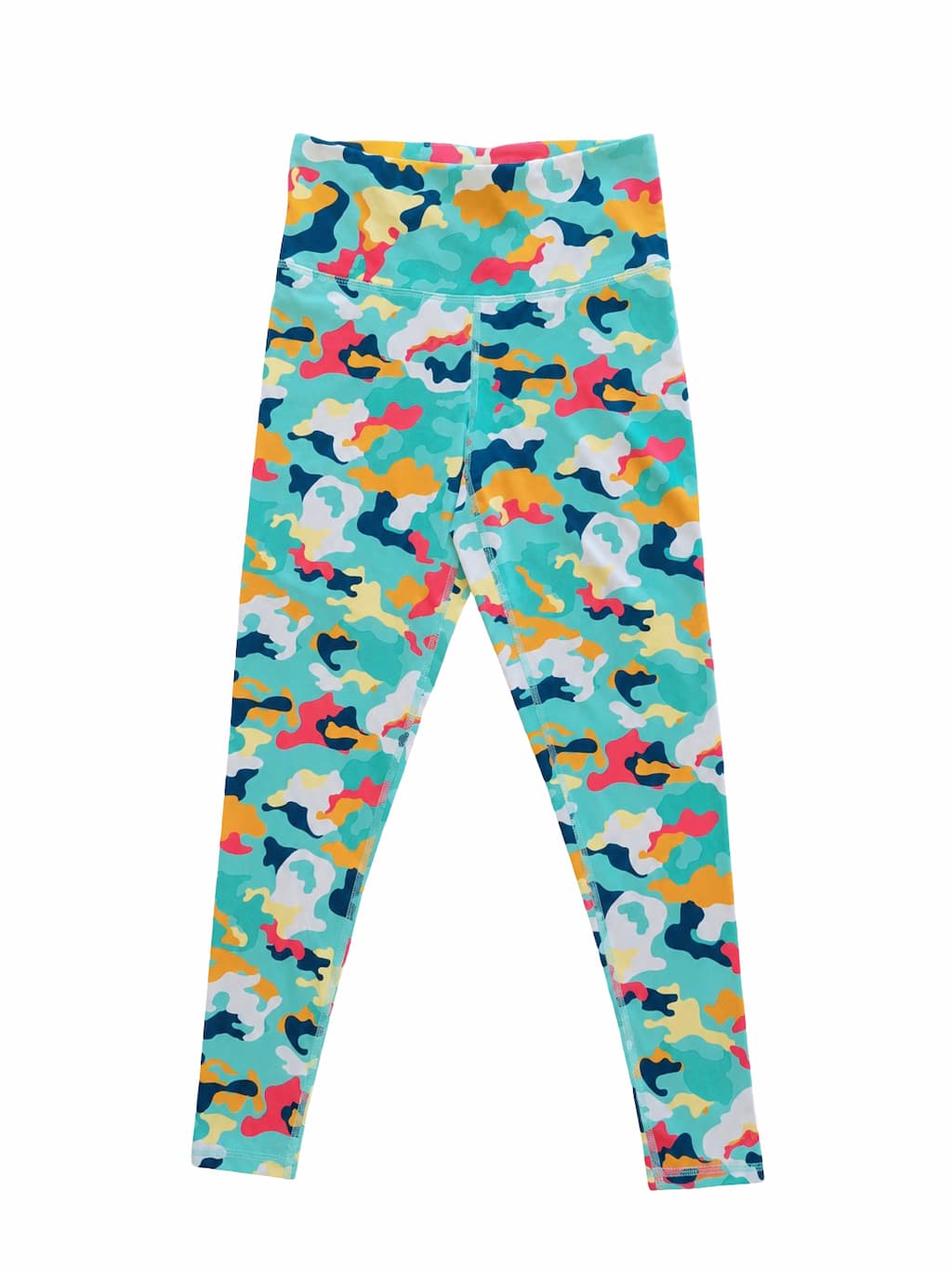 Legging Multicolore de seconde main plié en parfaite condition Grade A pour revendeurs.