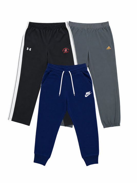 Lot de joggings de marque de seconde main pliés en parfaite condition Grade A pour revendeurs.