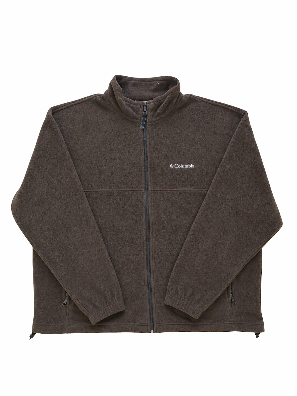 Polaire Columbia Marron de seconde main plié en parfaite condition Grade A pour revendeurs.