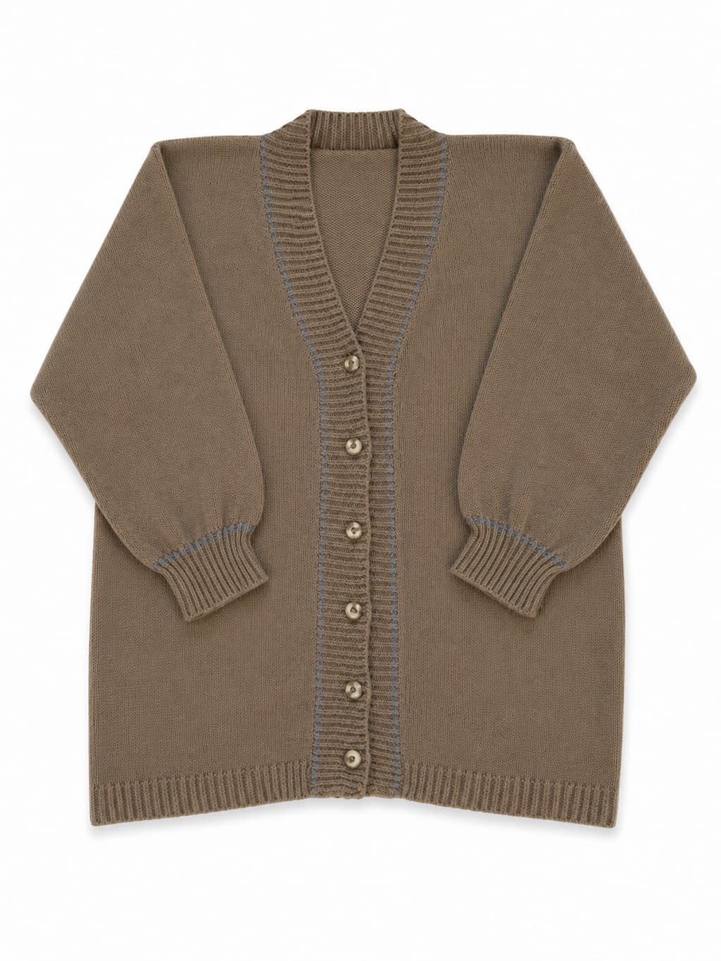 Pull Vintage marron de seconde main pliés en parfaite condition Grade A pour revendeurs.